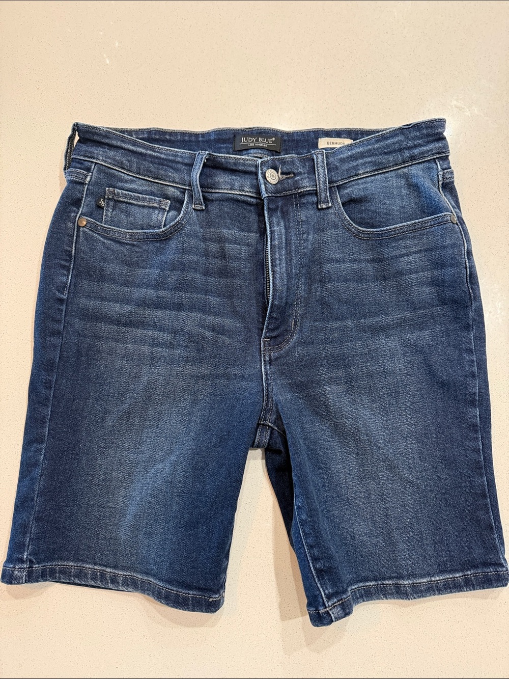 Judy Blue Dark Blue Denim Bermuda Shorts